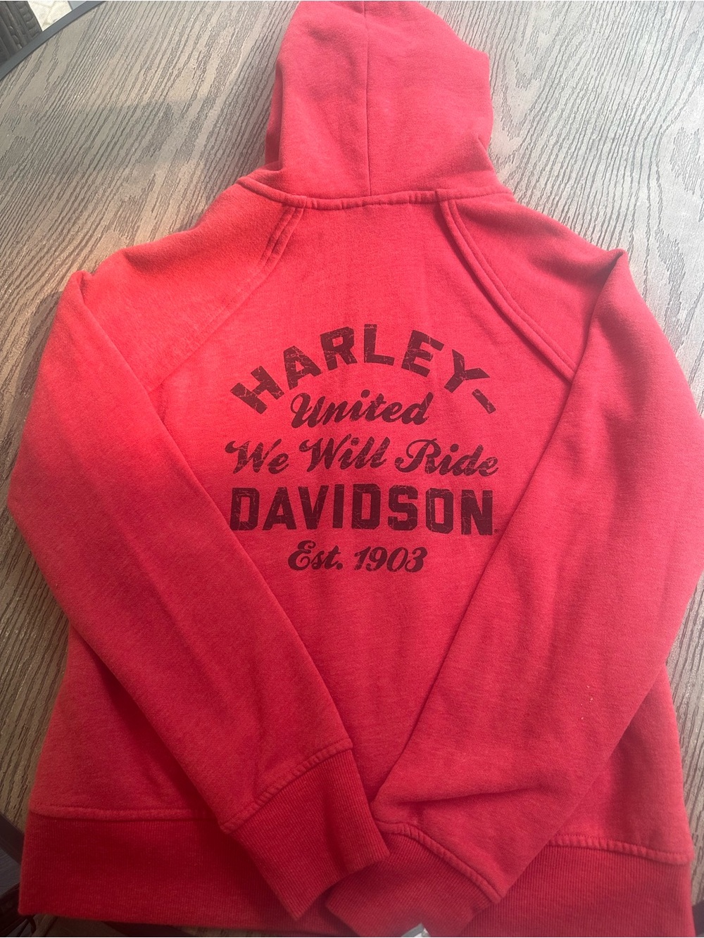 Harley Davidson Women's Zip Up Hooded Sweatshirt Size M